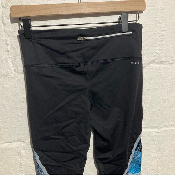 Champion Performance Black and Blue Print Leggings - Size S - Picture 7 of 10